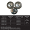 ماتریس آلومینیومی سنگ تراشی 4 فنجان الماس چرخ سنگ زنی CE